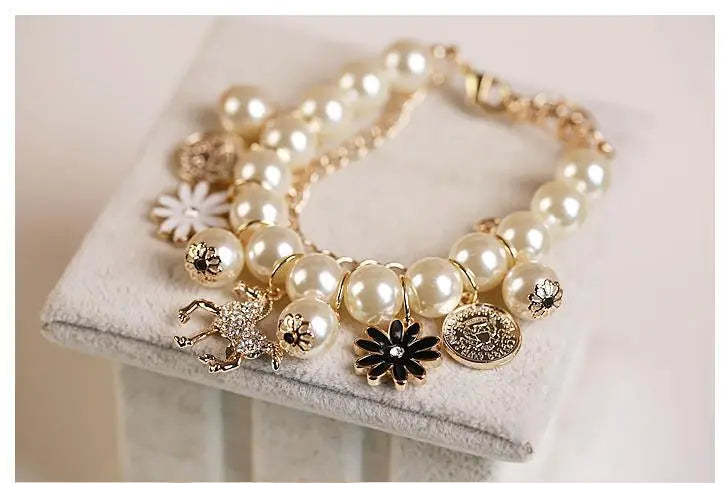 Pearl Flower Bracelet Jewelry - Lunova-Roma