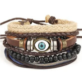 Fashion Beaded Leather Bracelets And Bracelets - Lunova-Roma