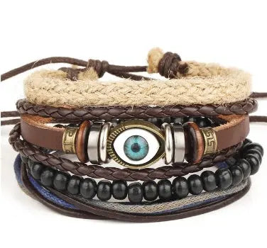 Fashion Beaded Leather Bracelets And Bracelets - Lunova-Roma