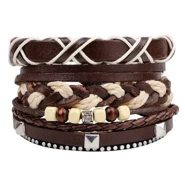 Fashion Beaded Leather Bracelets And Bracelets - Lunova-Roma