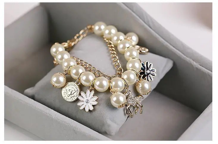 Pearl Flower Bracelet Jewelry - Lunova-Roma