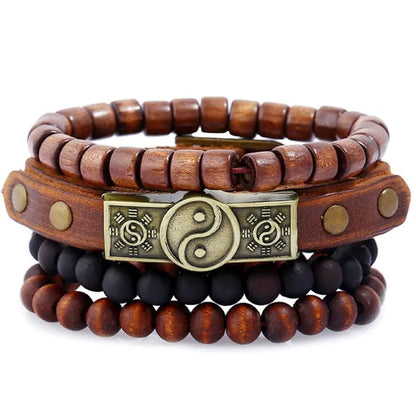 Fashion Beaded Leather Bracelets And Bracelets - Lunova-Roma