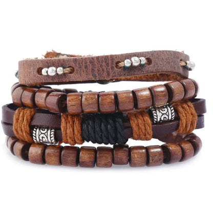 Fashion Beaded Leather Bracelets And Bracelets - Lunova-Roma