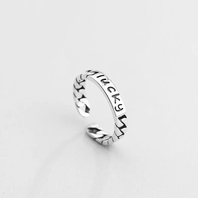 Simple Stacking Combination Ring Female 925 Sterling Silver - Lunova-Roma