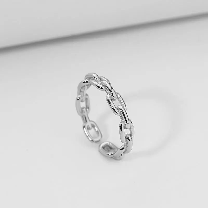 Simple Stacking Combination Ring Female 925 Sterling Silver - Lunova-Roma
