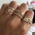 6-piece Ring Geometric Leaf Tassel  Ring - Lunova-Roma