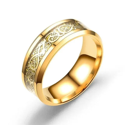 Zircon Gold Dragon Ring Ring For Couples - Lunova-Roma