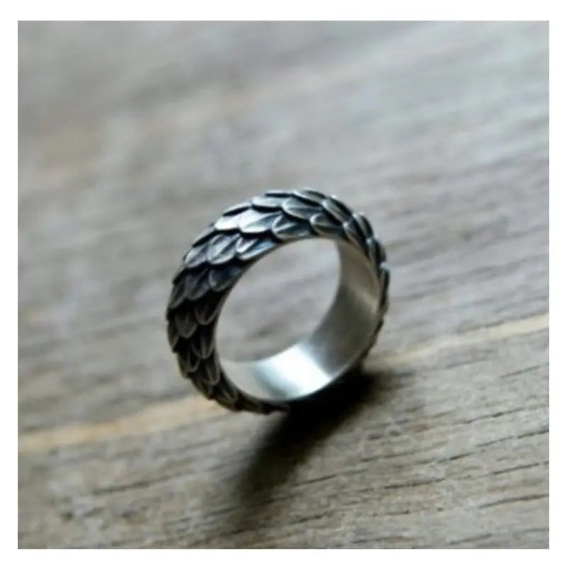 Retro Domineering Dragon Scale Ring Punk Tide Ring - Lunova-Roma