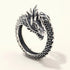 Personalized Retro Domineering Dragon Ring Ring - Lunova-Roma