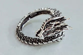 Personalized Retro Domineering Dragon Ring Ring - Lunova-Roma