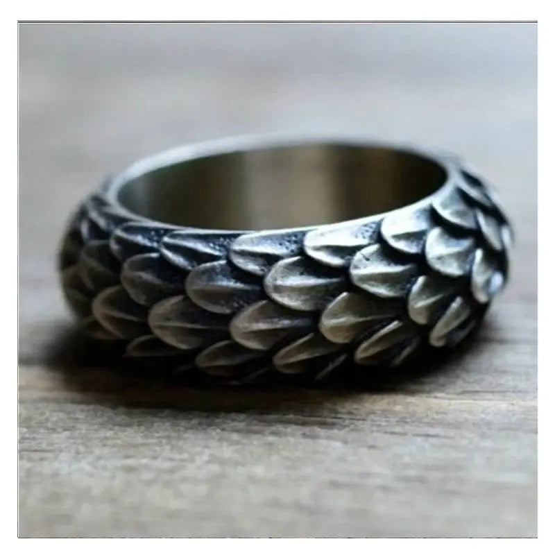 Retro Domineering Dragon Scale Ring Punk Tide Ring - Lunova-Roma