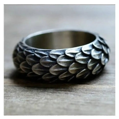 Retro Domineering Dragon Scale Ring Punk Tide Ring - Lunova-Roma