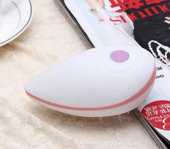 Belleza De Mano Cepillo Peine Del Pelo Del Cuero Cabelludo Jefe Masajeador Vibrador - Lunova-Roma