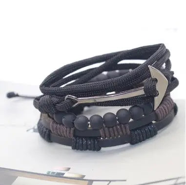 Fashion Beaded Leather Bracelets And Bracelets - Lunova-Roma