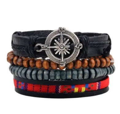 Fashion Beaded Leather Bracelets And Bracelets - Lunova-Roma