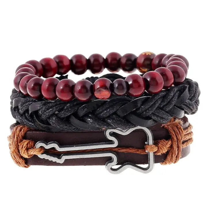 Fashion Beaded Leather Bracelets And Bracelets - Lunova-Roma