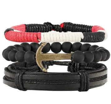 Fashion Beaded Leather Bracelets And Bracelets - Lunova-Roma