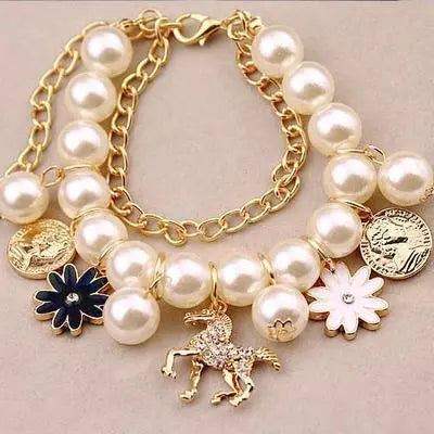 Pearl Flower Bracelet Jewelry - Lunova-Roma