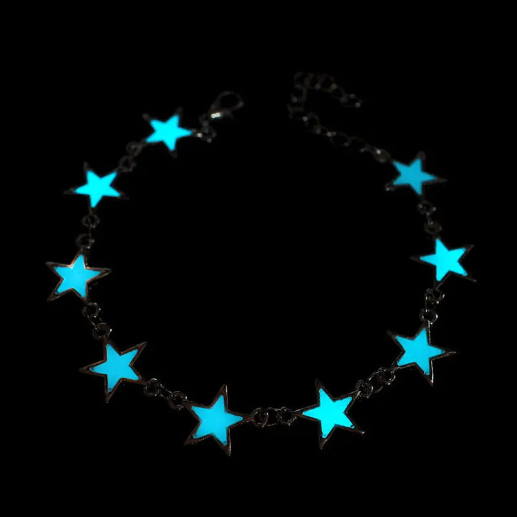 Real night glow bracelets Stars peach blossoms luminous bracelets bracelets - Lunova-Roma