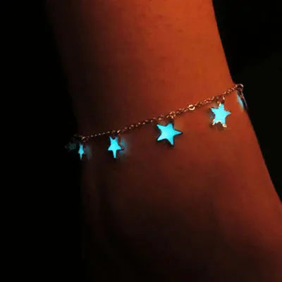 Real night glow bracelets Stars peach blossoms luminous bracelets bracelets - Lunova-Roma