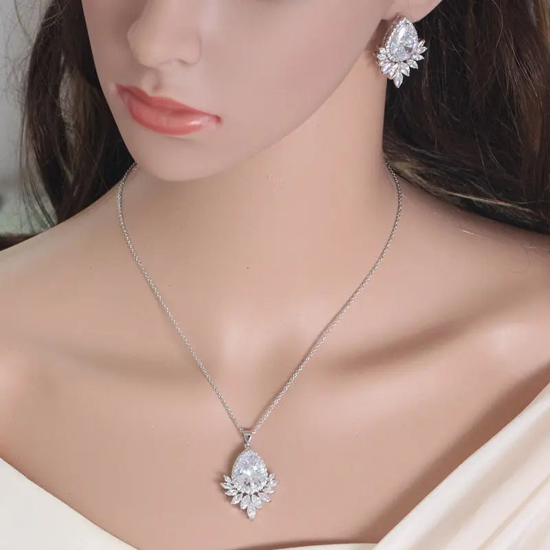 AAA jewelry chain, bridal banquet, dinner Jewelry Set - Lunova-Roma