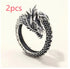 Personalized Retro Domineering Dragon Ring Ring - Lunova-Roma