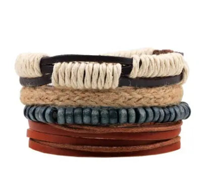 Fashion Beaded Leather Bracelets And Bracelets - Lunova-Roma