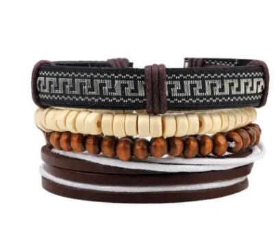 Fashion Beaded Leather Bracelets And Bracelets - Lunova-Roma