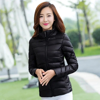 Short Cotton-padded Coat For Middle-aged Women Stylish Cotton Jacket Lunova-roma