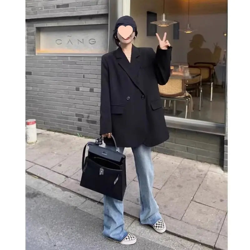 Relaxed Casual All-match Regular-shoulder Blazer Lunova-roma