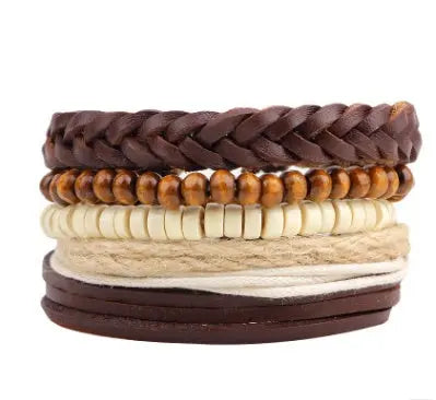 Fashion Beaded Leather Bracelets And Bracelets - Lunova-Roma