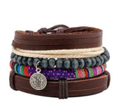 Fashion Beaded Leather Bracelets And Bracelets - Lunova-Roma