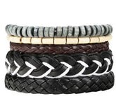 Fashion Beaded Leather Bracelets And Bracelets - Lunova-Roma