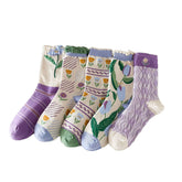 Original New Arrivals Purple Female Cotton Socks - Lunova-Roma