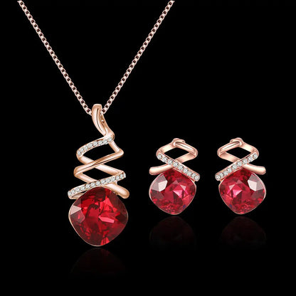 Jewelry Set Bridal Necklace Earrings Fashion Jewelry Set - Lunova-Roma