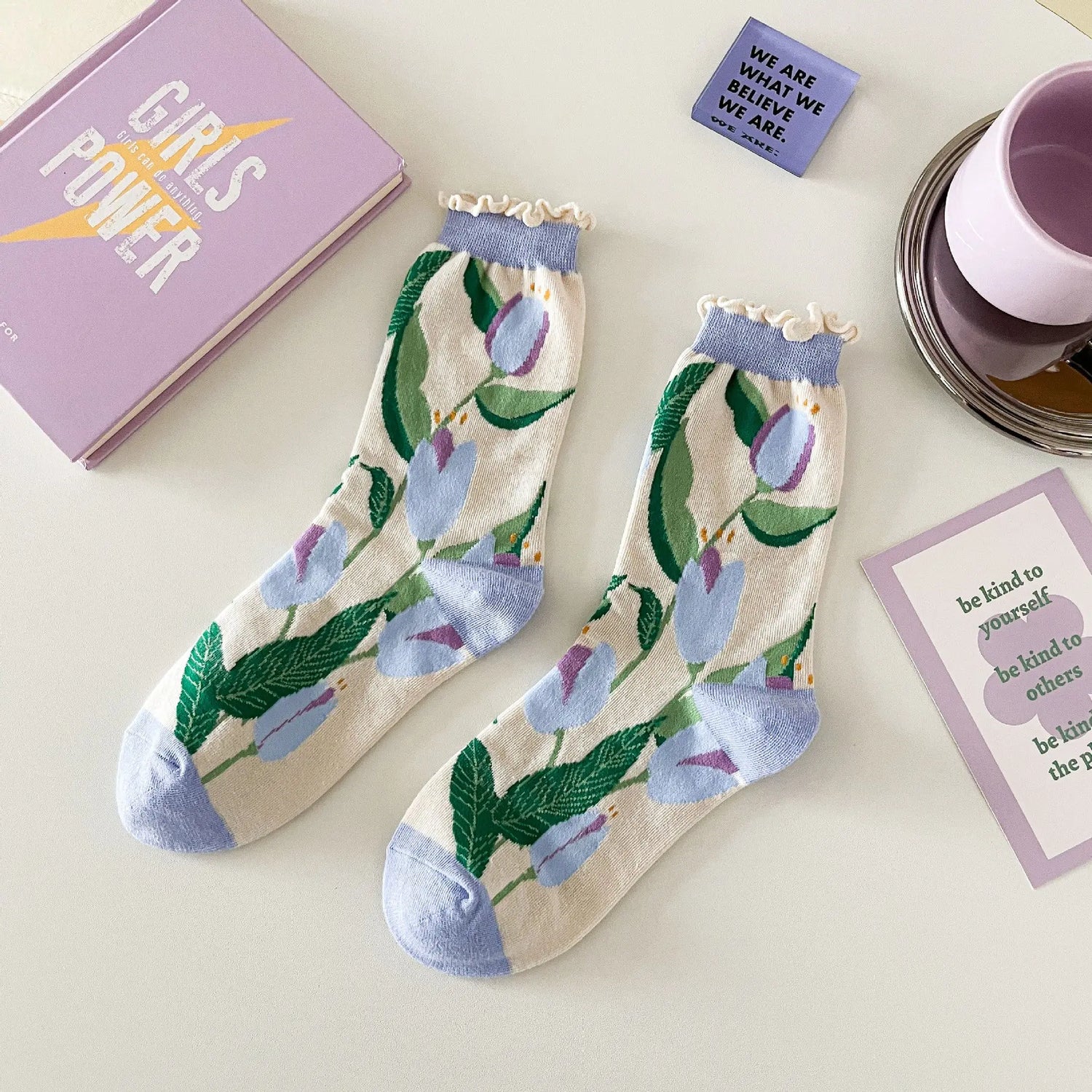 Original New Arrivals Purple Female Cotton Socks - Lunova-Roma